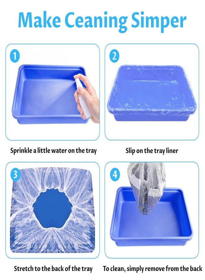 Yhalyea Disposable Small Animal Cage Liners, Plastic Liners Can Cover 37x19, 34x22 Inches, Suitable For Rabbits, Birds, Guinea Pigs, Chinchillas(50) - Image 5